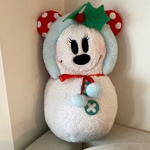 Disney 19.29-in Door Decoration Minnie Mouse Snowman Christmas Decor